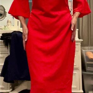 Laundry poppy red stretch dress